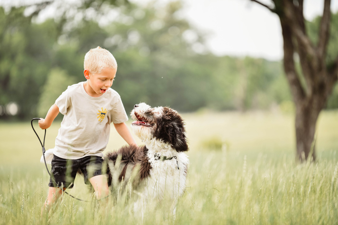 Boy with Dog