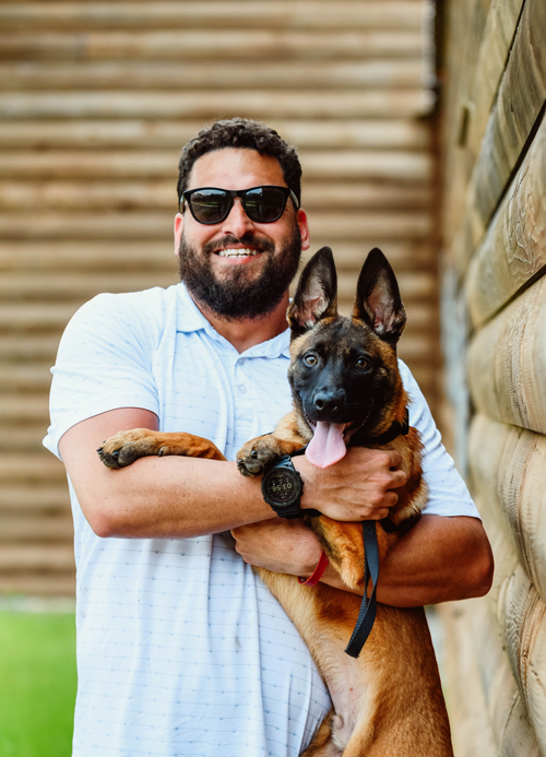 Dog learning commands